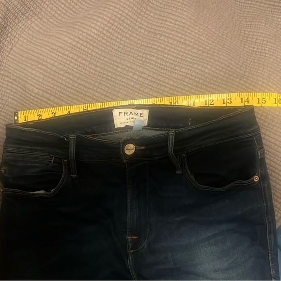 Anthropologie Frame Sulman skinny jeans with frayed hem 28 - Picture 9 of 9